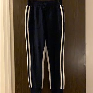 Joie Gray and Navy Stripe Joggers